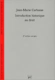 Revue Presses Universitaires de France - PUF  / Introduction historique au droit, 2e édition
