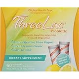 Global Health Trax ThreeLac Probiotic Lemon -- 60 Packets