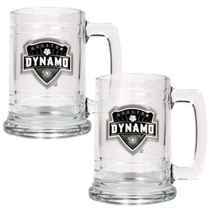 Houston Dynamo MLS 2pc 15oz Glass Tankard Set - Pr