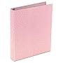 Aurora Products ProFormance Crocodile Embossed Ring Binder, 1-Inch Capacity, Pink (80011)