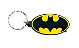 Batman - Rubber Keychain / Keyring (Logo) (Size: 1 x 2)