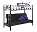 Linon Metal Bunk Bed With Futon