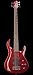 Hamer Xt Series Velocity 5 String Electric Guitar - Transparent Red