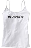 MONTENEGRO - Country Series - White Women's / Girls Camisole (Girlie / Babydoll)