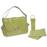 Laminated Buckle Diaper Bag - color: Avocado