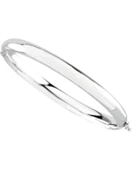 Genuine IceCarats Designer Jewelry Gift 14K White Gold Bangle Bracelet. Bangle Bracelet In 14K White Gold