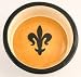 Melia Fleur-De-Lis Design Ceramic Dog Bowl-MEDIUM