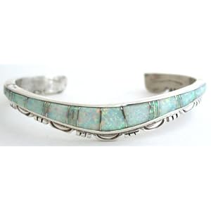Navajo Opal Inlay Bracelet by