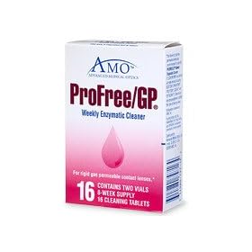AMO ProFree/GP Weekly Enzymatic Cleaner for Rigid Gas Permeable Contact Lenses, 16 Cleaning Tablets