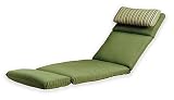 Strathwood Chaise Cushon, Boxwood with Bluegrass Headrest