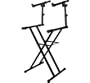 Odyssey LTBXS2 Two Tier X-Stand: Heavy-Duty Double Braced Dj Coffin / Keyboard Stand