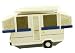 Cookie Jar Pop Up Camper (Glazed Ceramic)
