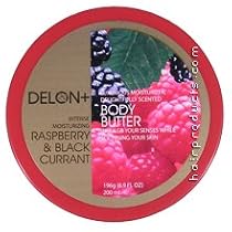 DELON Intense Moisturizing Raspberry & Black Currant Body Butter 6.9oz/196g