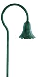 Manor House LV11002GN Cast Aluminum Low Voltage Tulip Light on Shepherd's Hook, Green