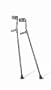 Medline Aluminum Forearm Crutches, Adult