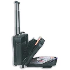 Masters Business Laptop Overnight Case Foldaway Leather-look Wheeled W420xD190xH380mm Black Ref 1321