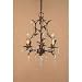 WIL-W753/3-6921 VALEN BRZ W/CLR CRY CHANDELIER by Wilshire