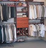 Jensen Distribution RB1460-C Easy Track 4-to-8-Foot Deluxe Tower Closet, Cherry