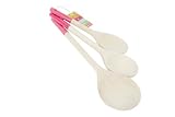 Review T&G Woodware Limited 06643 / T&G Three Spoon Set. Pink Band. 30/ 25/20cm