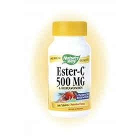 Ester-C 500 Bioflavonoids 100 Tabs - Nature's Way