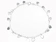 Sterling Silver Heart Charm Anklet