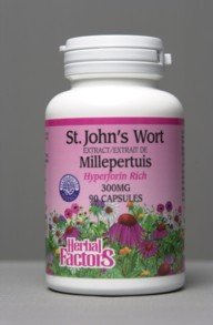 St.Johns Wort 300mg .3% (90Capsules) Brand: Natural Factors