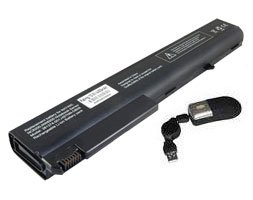 Replacement Battery for select HP Powerbook Laptop / Notebook / Compatible with HP Compaq Part Numbers: 361909-001, 361909-002, 372771-001, 381374-001, 395794-001, 395794-002, 395794-261, 398875-001, 398876-001, HSTNN-C13C, HSTNN-DB06, HSTNN-DB11, HSTNN-DB29, HSTNN-I03C, HSTNN-I04C, HSTNN-LB11, HSTNN-OB06, HSTNN-UB11, PB992A, PB992UT, Models: HP 6720T, 8510P, 8510W, 8710P, 8710W ( 12 Cells, 6600 Mah ) - Includes Mini Optical Mouse with Retractable USB cord On Sale