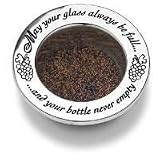 Wilton Armetale May Your Glass Be Full Wine Bottle Coaster