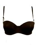 Black Wired Bra with Adjustable Shoulder Strap