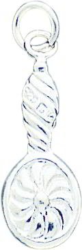 Sterling Silver Mirror Charm Pendant Jewelry Beauty New