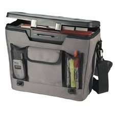 Eldon 25633 Eldon Mobile Manager Padded File Box, 15-1/2w x 7d x 11-5/8h, Gray