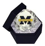 Michigan Wolverines Diamond Paper Weight with Jewelry Box