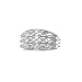Sterling Silver Three Row Filagree Band Toe Ring