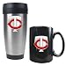 Minnesota Twins Stainless Steel Travel Tumbler and Black Ceramic Mug Set (Primary Logo)
