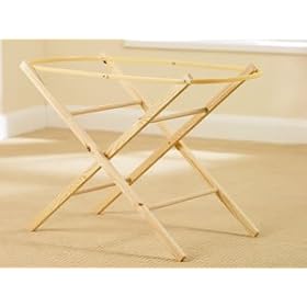 ecobabystands Folding Wooden Moses Basket Stand