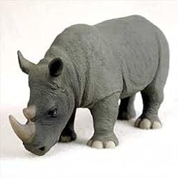 Rhinoceros - Wild Animal - Zoo Animal - Safari - Rhinoceros Figurine