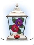 Birdscapes® 276 Antique White English Garden Hummingbird Feeder, 18 oz capacity