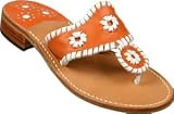 Jack Rogers Navajo Sandal Orange/White Trim (10-134)