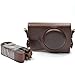 COSMOS Dark Brown PU Leather Case Cover Bag For Canon Powershot S110 Digital Camera with Cosmos Fastening Strap  : image