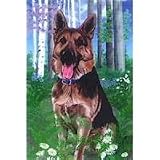 German Shepherd Garden Flag by GR8 Dogs (Multi , 12â x 18â )