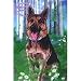 German Shepherd Garden Flag by GR8 Dogs (Multi , 12� x 18� )