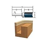 BOSCH 85682M 3/4-Inch Diameter 1-Inch Cut Carbide Tipped Top Bearing Straight Trim Router Bit 1/4-Inch Shank