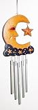 Moon with Star Wood Small Wind Chime