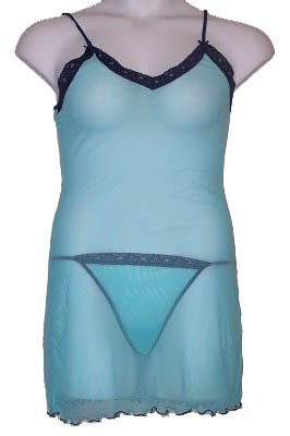 Two Piece Nightie Set - Plus Size
