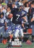 John Walsh, Cincinnati Bengals, 1995 Classic Draft Picks Autographed Card