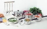 Chef's Secret 15 Pc Stainless Steel Cookware/Utensil Set