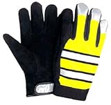 High Visibility Deerskin Riding Gloves - XLarge