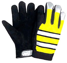 High Visibility Deerskin Riding Gloves - Large