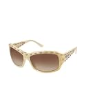 Salvatore Ferragamo Stitched Decorated Signature Sunglasses ivory/shaded brown