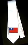 Party Decoration Necktie with Taiwan, flag, Taiwanese